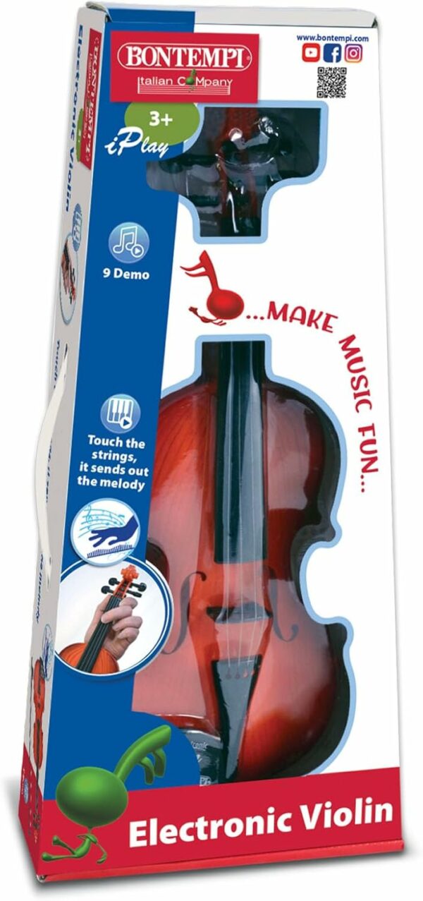 Bontempi | SonicViolin - Violino Elettronico per Esprimere la Tua Armonia Creativa, Arancione