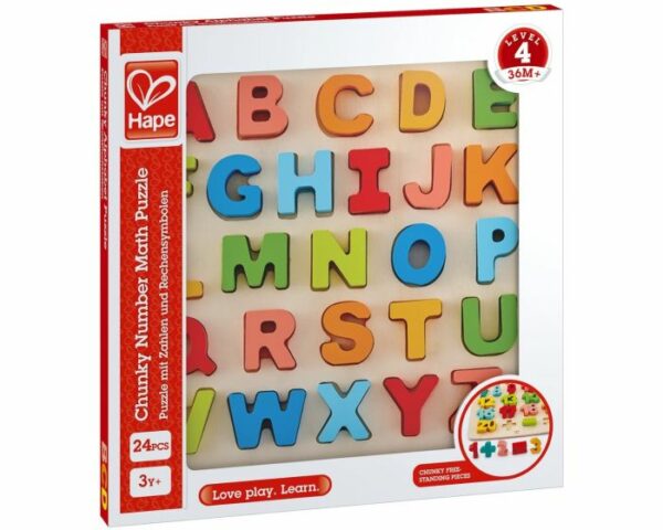 Hape- Puzzle In Legno Alfabeto
