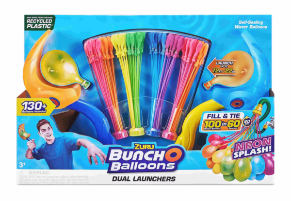 4 Neon Bunch O Ballons con 2 lanciatori
