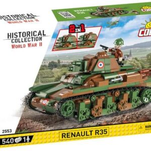 COBI HISTORICAL COLLECTION WORLD WAR II RENAULT R35 COSTRUZIONI